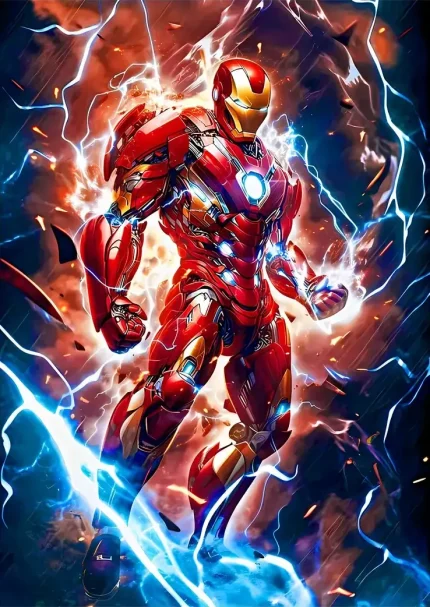 متال پوستر طرح Iron Man کد L1407