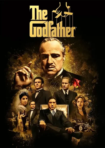 متال پوستر طرح سینمایی The Godfather کد L1408