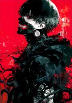 متال پوستر انیمه Tokyo Ghoul طرح Ken Kaneki کد L1412