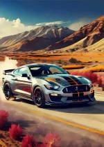 متال پوستر طرح ماشین موستانگ شلبی کد L1419