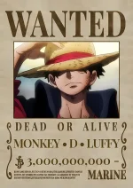 متال پوستر طرح انیمه وان پیس کد L1422