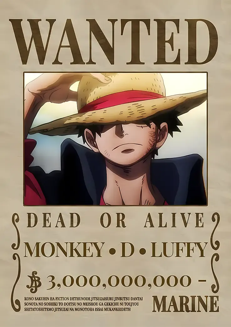 L1422-metalposter-01 متال پوستر طرح انیمه وان پیس کد L1422 - Image 1