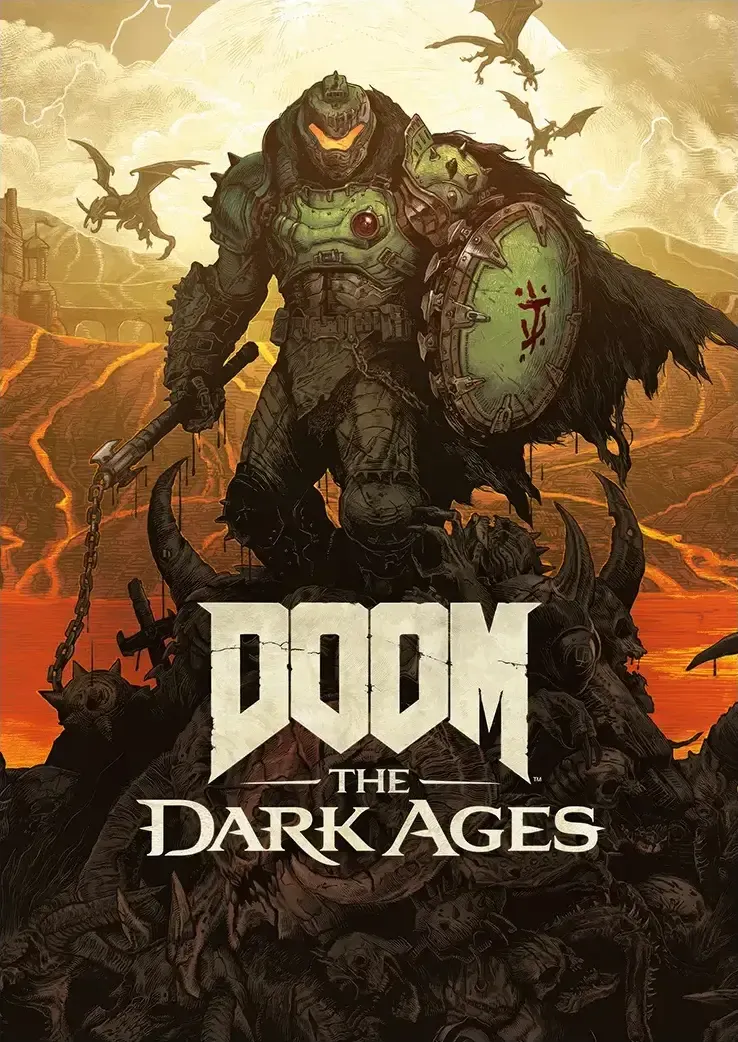 L1425-metalposter-01 متال پوستر طرح بازی Doom کد L1425 - Image 1