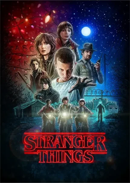 متال پوستر طرح سریال Stranger Things کد L1426