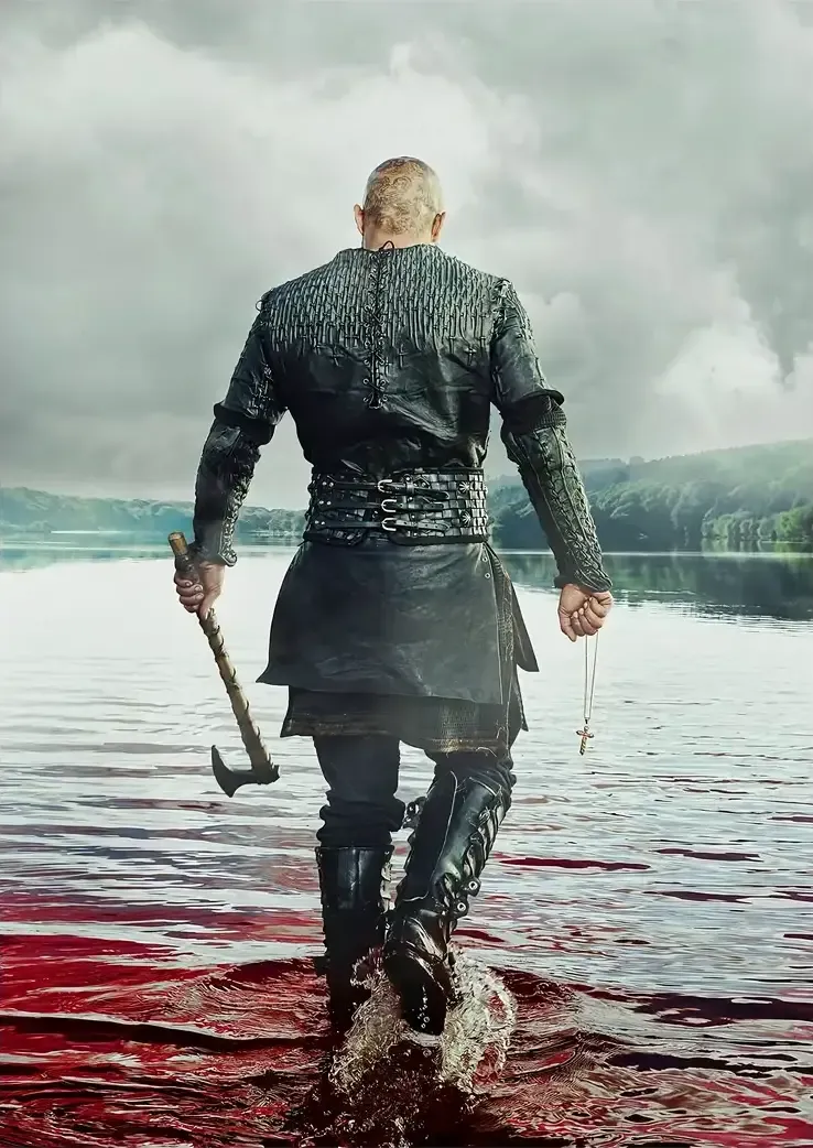 L1427-metalposter-01 متال پوستر سریال وایکینگز طرح رگنار کد L1427 - Image 1