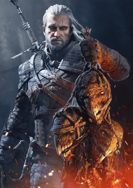 متال پوستر بازی ویچر طرح گرالت کد L1429