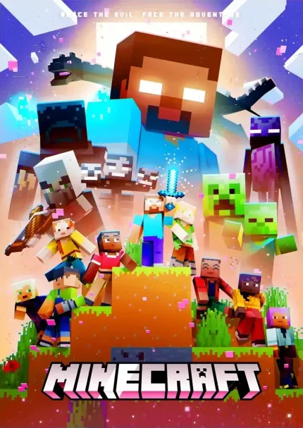 متال پوستر طرح ماینکرفت کد L1430