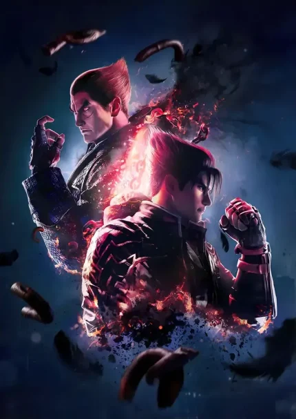 متال پوستر طرح بازی Tekken کد L1432