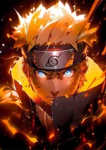 متال پوستر طرح انیمه ناروتو کد L1439