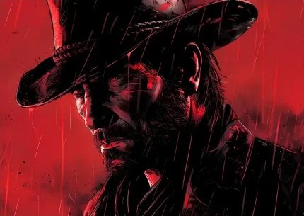 متال پوستر طرح بازی Red Dead Redemption کد L1459