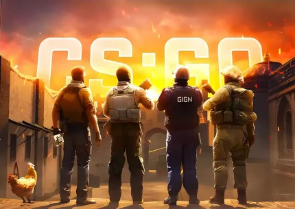 متال پوستر طرح بازی Counter-Strike GO کد L1461