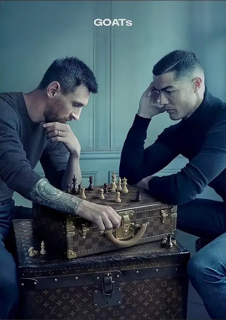 L1465-metalposter-01 متال پوستر طرح رونالدو و مسی کد L1465 - Image 1