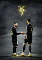 متال پوستر طرح رونالدو و مسی کد L1466