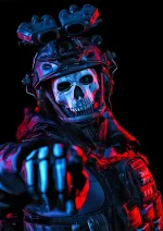 متال پوستر بازی Call Of Duty طرح گوست کد L1472