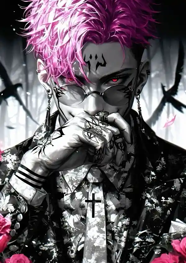 L1474-metalposter-01 متال پوستر انیمه جوجوتسو کایزن طرح گوجو کد L1474 - Image 1