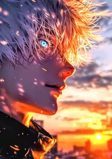 متال پوستر انیمه جوجوتسو کایزن طرح گوجو کد L1479