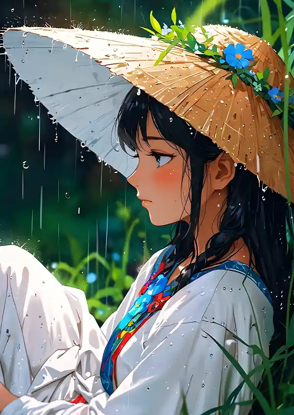 L1484-metalposter-01 متال پوستر طرح دختر انیمه ای کد L1484 - Image 1