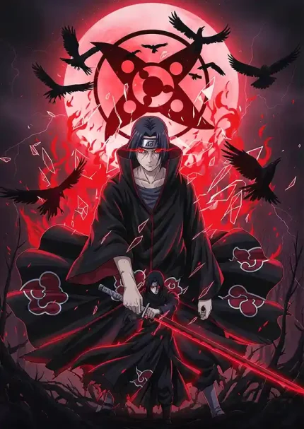 متال پوستر انیمه ناروتو طرح ایتاچی کد L1485