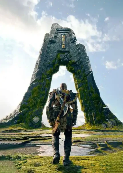 متال پوستر بازی God Of War طرح کریتوس کد L1492