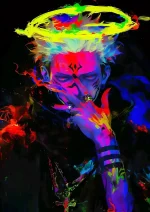 متال پوستر انیمه جوجوتسو کایزن طرح گوجو کد L1494