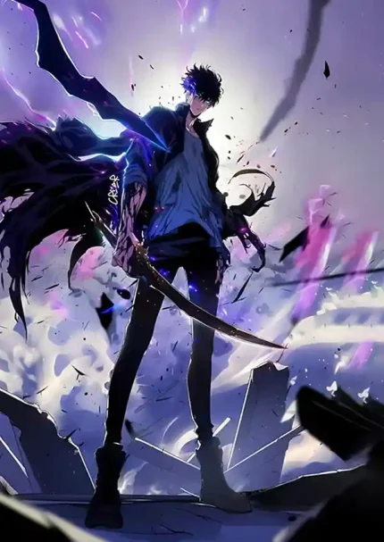 متال پوستر طرح انیمه Solo Leveling کد L1501