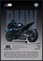 متال پوستر طرح موتور BMW S100RR کد L1503