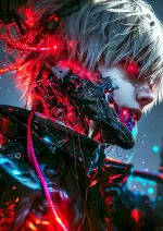 متال پوستر انیمه  Tokyo Ghoul طرح Ken Kaneki کد L1508