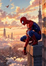 متال پوستر طرح اسپایدرمن کد L1509