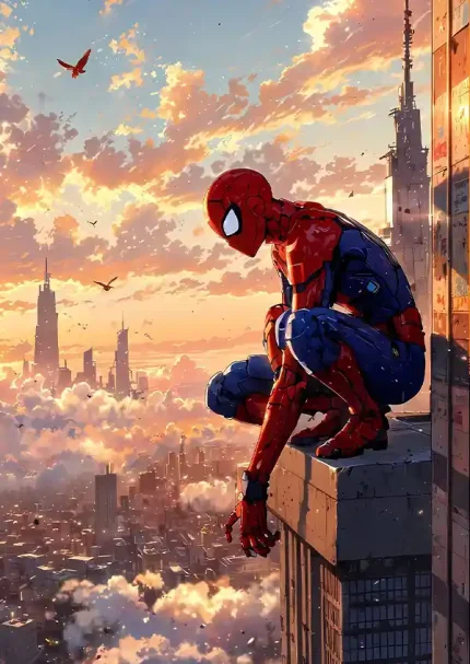 متال پوستر طرح اسپایدرمن کد L1509