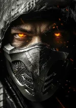 متال پوستر بازی Mortal Kombat طرح اسکورپیون کد L1511