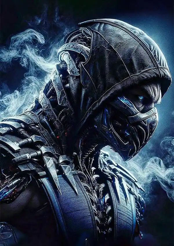 L1514-metalposter-01 متال پوستر بازی Mortal Kombat طرح ساب زیرو کد L1514 - Image 1