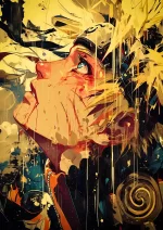 متال پوستر طرح انیمه ناروتو کد L1515