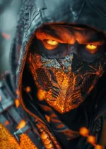 متال پوستر بازی Mortal Kombat طرح اسکورپیون کد L1521