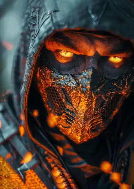 متال پوستر بازی Mortal Kombat طرح اسکورپیون کد L1521