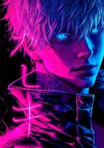 متال پوستر انیمه جوجوتسو کایسن طرح گوجو کد L1522