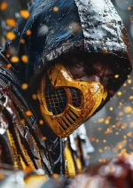 متال پوستر بازی Mortal Kombat طرح اسکورپیون کد L1523