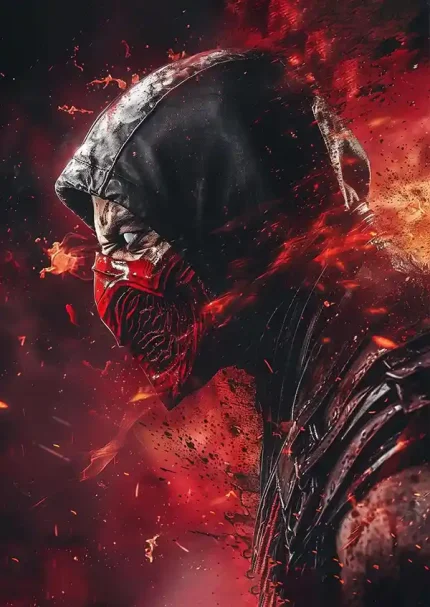 متال پوستر بازی Mortal Kombat طرح Ermac کد L1524