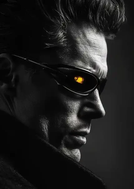 متال پوستر بازی Mortal Kombat طرح Johny Cage کد L1527