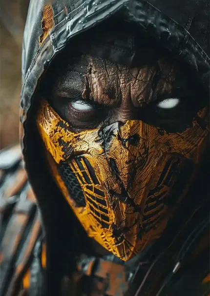 متال پوستر بازی Mortal Kombat طرح اسکورپیون کد L1531