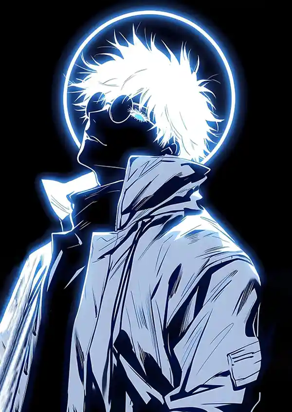 L1542-metalposter-01 متال پوستر انیمه جوجوتسو کایسن طرح گوجو کد L1542 - Image 1