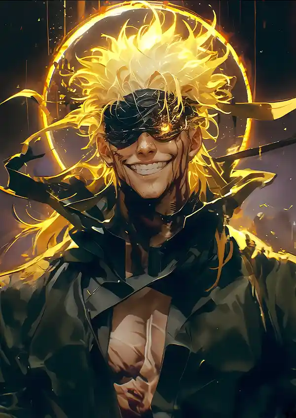 L1543-metalposter-01 متال پوستر انیمه جوجوتسو کایسن طرح گوجو کد L1543 - Image 1