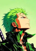 متال پوستر انیمه وان پیس طرح زورو کد L1551