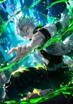 متال پوستر انیمه شیطان کش طرح Sanemi Shinazugawa کد L1552