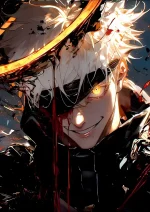 متال پوستر انیمه جوجوتسو کایسن طرح گوجو کد L1553