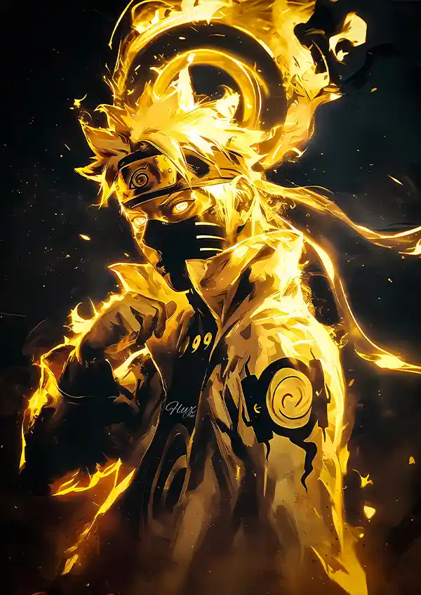 L1557-metalposter-01 متال پوستر طرح انیمه ناروتو کد L1557 - Image 1