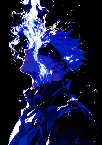 متال پوستر انیمه جوجوتسو کایسن طرح گوجو کد L1558