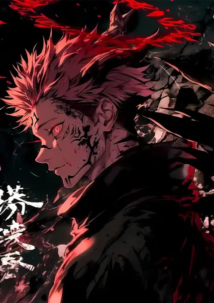 متال پوستر انیمه جوجوتسو کایسن طرح سوکونا کد L1568