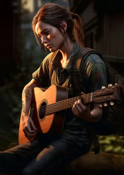 متال پوستر بازی The Last Of Us طرح الی کد L1575