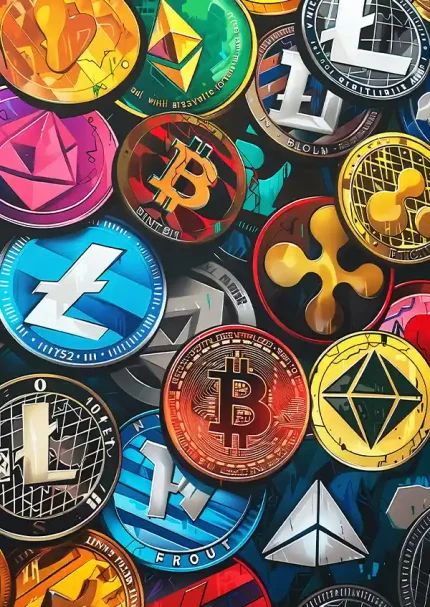 متال پوستر طرح رمز ارز کد L1578