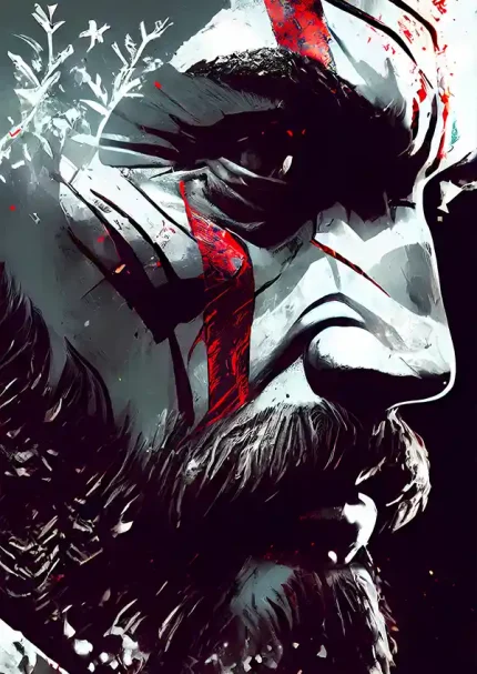 متال پوستر بازی God Of Warطرح کریتوس کد L1591